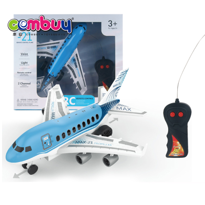 RC Aircraft Game 2 Channel Lighting Kids Remote Control Plane Toy