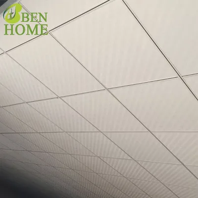 White Colour Aluminum Foil Vinyl Faced Gypsum Ceiling Tile for Restaurant