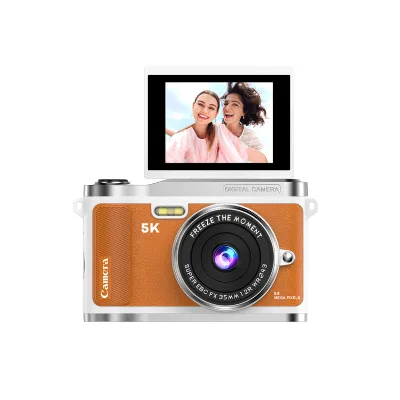 New Digital Camera with Flip Screen Suitable for Beginners and Students Featuring High-definition Photo and Video Capabilities.