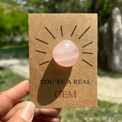 Natural Stone Amethyst Rose Quartz Gem Healing Crystal Stone