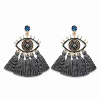 New Arrivals Many Designs Aretes Evil Eyes Earrings Jewelry Tassel Earrings for Women