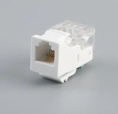 RJ11 6P4C Telephone Keystone Jack Cat3 Plug Cable