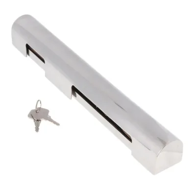 ISURE MARINE Grade Stainless Steel Fine Polished Strong and Sturdy Portable Outboard Engine Lock With Keys
