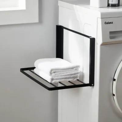Modern Style Magnetic Storage Rack Organizer Shelf for Refrigerator Washing Machine Spice Drying-Carbon Steel Metal