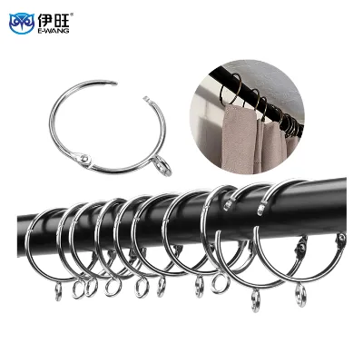 Heavy Duty Rustproof Drapery Eyelet Rings Stainless Steel Curtain Ring with Eyelet for Living Room