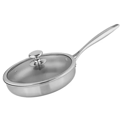 Pure Titanium Pot Titanium Frying Pan Frying Pot Uncoated Frying Pan