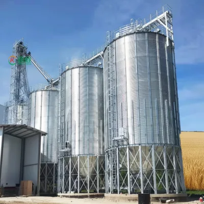 Galvanized Steel Grain Silo 50T 100T 500T 1000T Durable Anti Rust Long Service Life for Nigeria Market