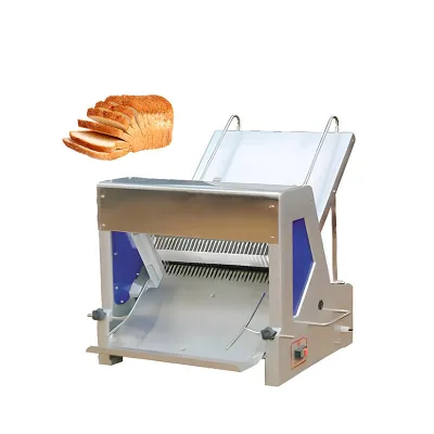 Commercial Automatic New Electric Bread Slicer Machine 220V Stainless Steel Toast Slicing Equipment for Bakery Shop