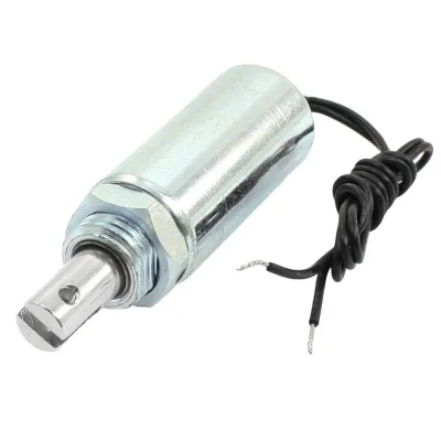 AO1642 Customized 12V 24V DC Electric Solenoid 700GT Force 100% Duty Cycle Customized Linear Electromagnet for Electrical