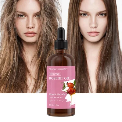 Hair Care Repair Serum Best Seller 2026 100% Natural Organic Cold Pressed Pure Virgin Rosehip Oil for Shine