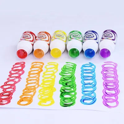 Rolling Painter Washable Drawing Markers, 50ml Non-Toxic Ink Leakage-Proof for Kids Graffiti Art