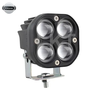 LKT Hot Selling 3 Inch 40w Rgb Colorful Light Spotlight Lens Square for Auto Pickup Truck Working Lights 4x4 4wd Motorcycle