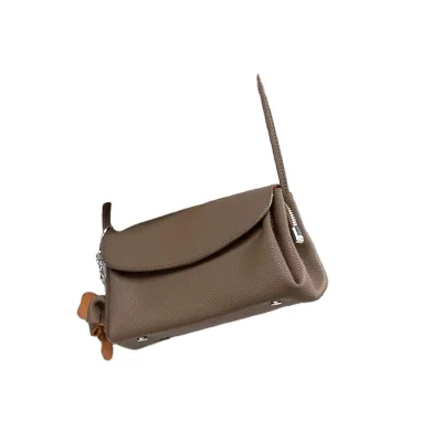 HY2 Hot Selling New Women's Handbag Portable Fashion Cowhide Shoulder Bag Versatile Design Sense Shoulder Bag