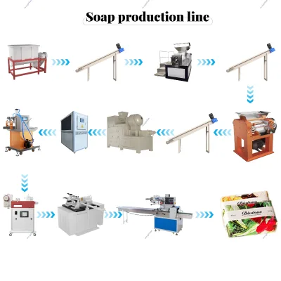 High Quality Small Bath Soap Saponification Machinery New Automatic Block Bar Soap Make Production Line