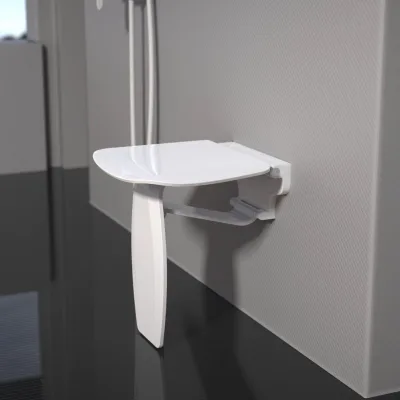 Bathroom Folding Seat Shower Stool Wall Stool Entrance Elderly Toilet Sitting Stool Invisible Bath Chair Shoe Changing Stool