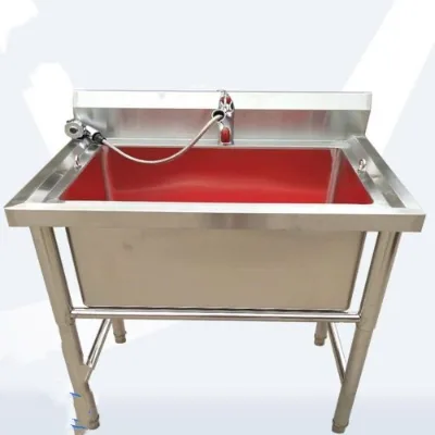 Factory sale PET Veterinary Equipment Dog Grooming Bathtub Stainless Steel Dog Grooming Bathtubs Durable Oversize Pet Bathtub