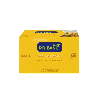 Apparel Detergent-Compliant Dryer Sheets with Jasmine Floral Lavender & Lemon Fragrances for Effective Static Cling Removal