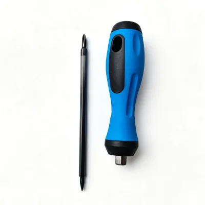 Dual-Purpose Flat Screwdriver with PVC Chrome-Plating Steel Cross Phillips Customized Plastic Handle