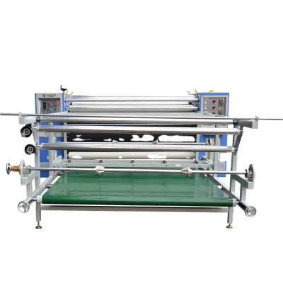 600mm Drum High Productivity Roller 1800 Width Oil Heating Automatic Sports Jersey Piece Sublimation Heat Transfer Machine
