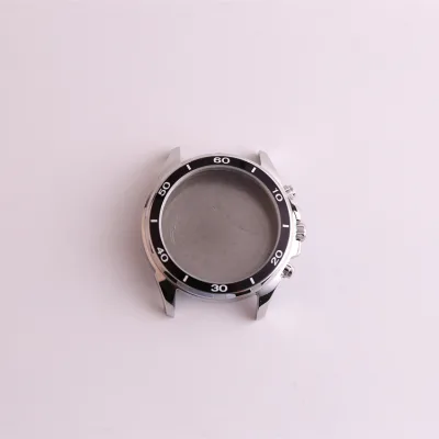 Classic Stainless Steel Watch Case with Pushers