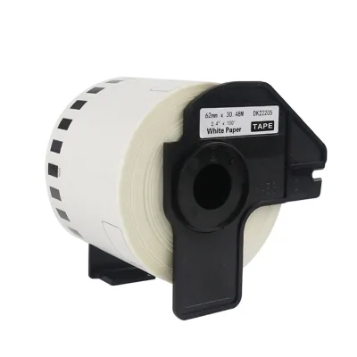 Compatible Dk-22205 Continuous Labels Roll Making Direct Large Thermal Stickers Paper Roll Shipping Paper Labels/paper