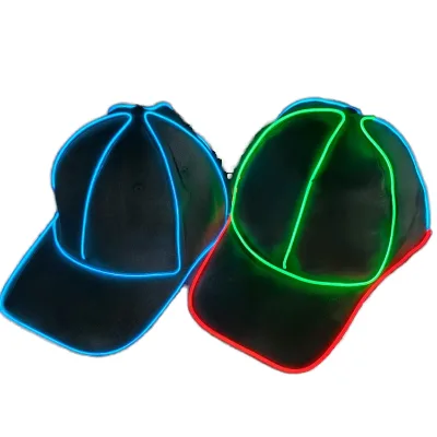 LED Light Baseball Hat Flashing Glow for Parties Rave Cap Luminous Hat for Diwali Graduation Easter Halloween New Arrival
