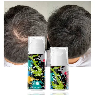 Scalp Dye Hair Concealer Liquid Black Brown Plant Based Organci Hair Concealer for Multi-purpose Hair Care & Styling Products