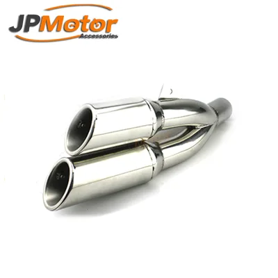 High Performance Racing Exhaust Double Take Stainless Steel Motorcycle Titanium Exhaust