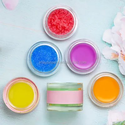 Custom Vegan Moisturizing Nourishing Natural Private Label Make Your Own Logo 2 in 1 Lip Scrub and Balm Set