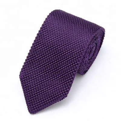 Wholesale China 100% Polyester Jacquard Necktie Solid Knit Ties High Quality Mens Knitted Neck Ties and Bow Tie