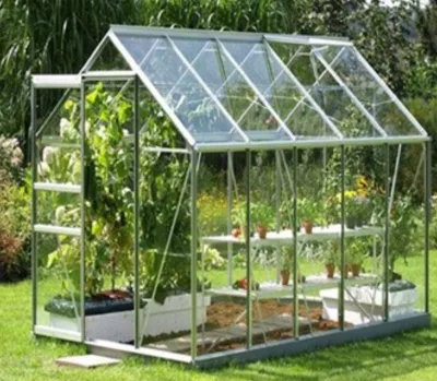 Diy Home Garden Green Fairy Houses Easy Installation with Polycarbonate Roof PVC Material and Steel Frame