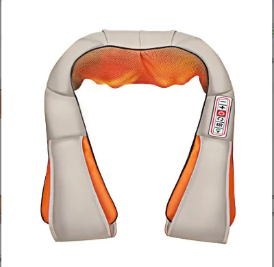 Electric Neck Shoulder Back Massager with Heat Adjustable Straps Home Use Body Massage Shawl