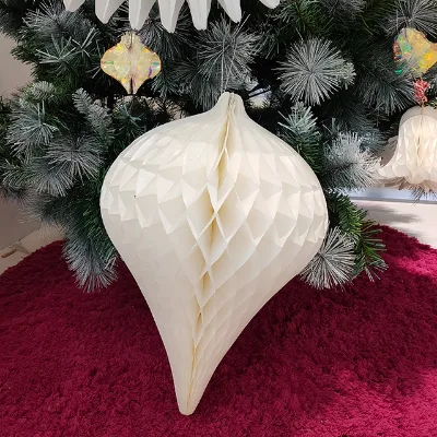 High Quality Art Paper Hanging Water Droplet Shape Classic Party Decorations