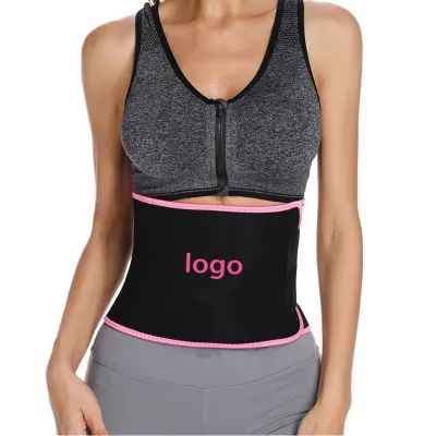 Premium Neoprene Sweat Boosting Adjustable Pocketed Custom Print Workout Slimming Fitness Body Waisttrimmer