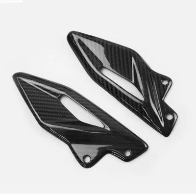 Carbon Fiber Motorcycle Fairing Accessories Foot Footrest Pedal Protectors Heel Guards for Triumph Street Triple 765 2016-2022