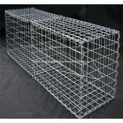 Metal gabion stone basket/stone cage gabion iron wire mesh
