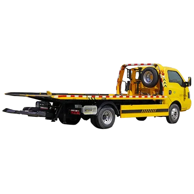 Diesel 95hp 6 Wheels Dongfeng Flatbed Wrecker One Tow Two Road Recovery Towing Truck with Hydraulic Winch