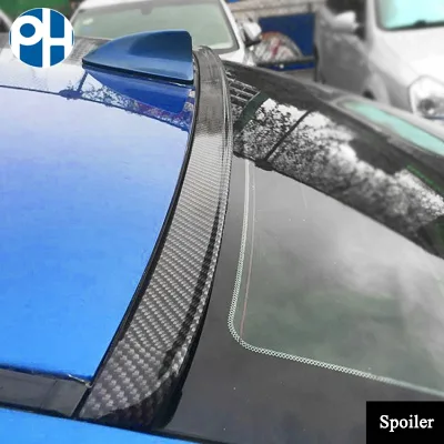 Durable Auto Car Carbon Fiber Front Bumper Lip & Sports Style Rear Spoiler Smart Universial Design