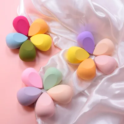 Bueart High Quality Professional Use Foundation Concealer Cosmetic Sponge Makeup Beauty Puff Drop Shape Green