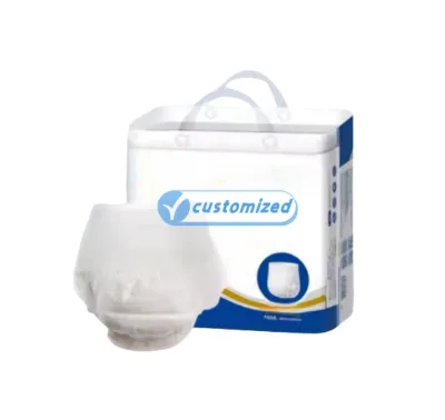 High Quality Ultra Thick Disposable Adult Diaper Pants High Absorbency 3D Leak Prevention Custom Size UV Incontinent Pad