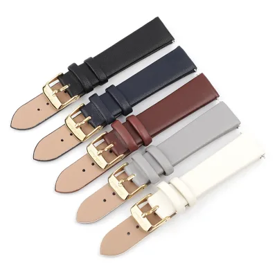 12/14/16/18/20mm Genuine Leather Ladies Smooth Watch Strap Belt Suitable for DW Watches galaxy Watch Gear S3