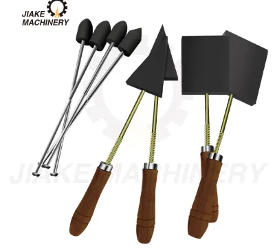 Customizable High Temperature Resistant Graphite Spatula Tool for Glass Lamp Working Square and Triangular Shapes Available
