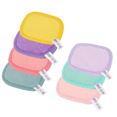 Polyester Simple Makeup Remover Cloth 7 Pack Bulk Soft Reusable Microfiber Towels All Skin Types Perfect Face Towels Women