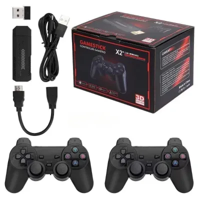 Christmas Gift X2 Game Stick 4K Output Retro Classic Gaming Consoles Family TV Video Game Consoles Classic HD 64GB 20000+ Games
