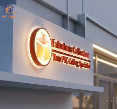 Custom Metal Waterproof 3D Backlit LED Signage for Storefront Office Retail Shop Restaurant Barber Shop Gym Logo Display