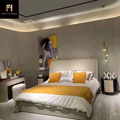 Contemporary Hotel Luxury Soft Beds Italian Design Double Bed