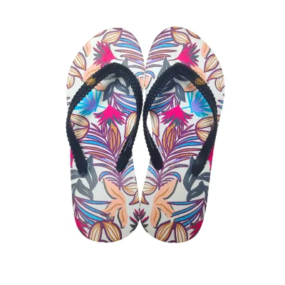 Custom logo Color Print Flower Wedge slippers for Women Wedge Heel Indoor Slipper Factory Price Wholesale Thick Sole slippers