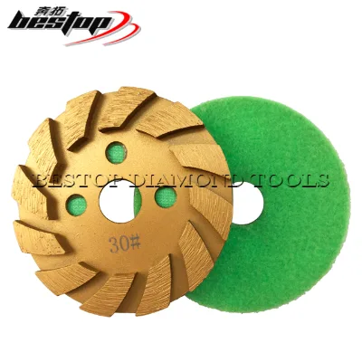 China BESTOP 4 Inch Diamond Polishing Disc for Stone & Concrete Grinding