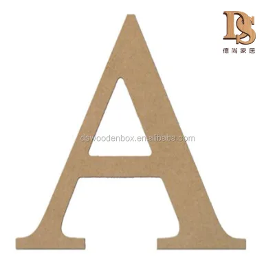 Greek Small Wood Letters 6\" MDF Natural Wood with Painted Technique 26 Greek Letters