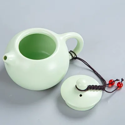 Ceramic Portable Easy Take Teapot Set 3 Colors in Simple Gift Box Package Two Persons Usage Handmade Gift Teapot Sets